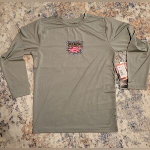 Maui and Sons Gray Kids Swim Shirt Size 6/7